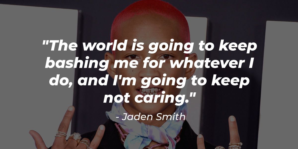 Jaden Smith, 15, believes 'more intelligent society' would exist